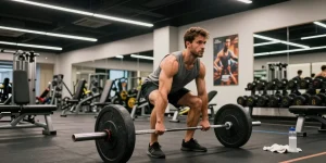 Sportler beim Anabolika kaufen für verbessertes Muskelaufbau im Fitnessstudio