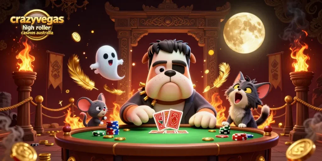 Experience thrilling action at crazyvegas high roller casinos australia with high-stakes games and animated characters.