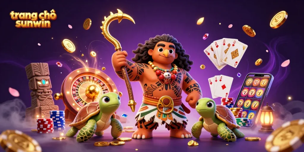 Spin and win at trang chủ sunwin with vibrant 3D casino elements and characters. Experience the excitement!